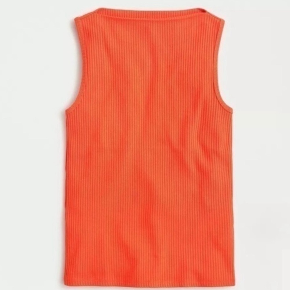 JCREW - Orange Boatneck tank